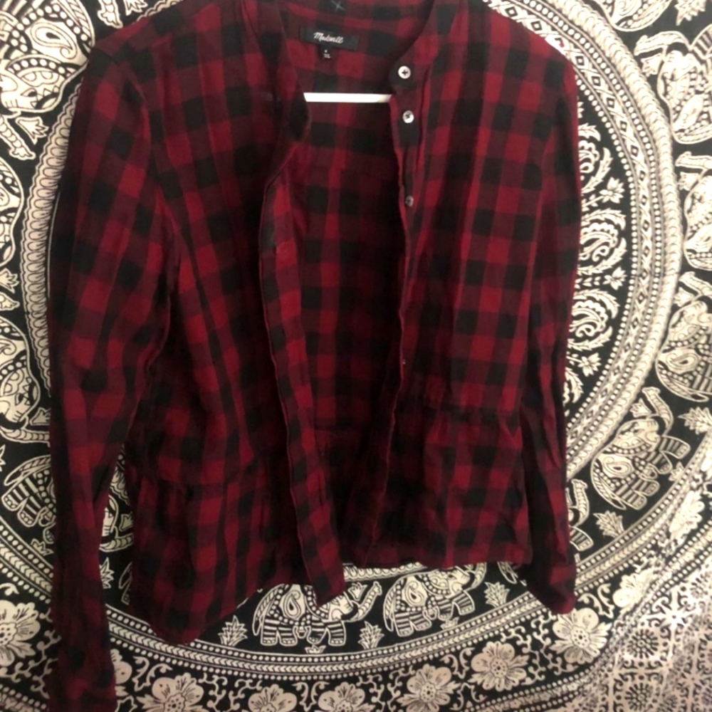 Madewell plaid flannel